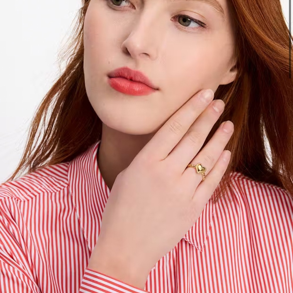 Kate Spade Golden Hour Heart Ring - Size 6 - Picture 3 of 4